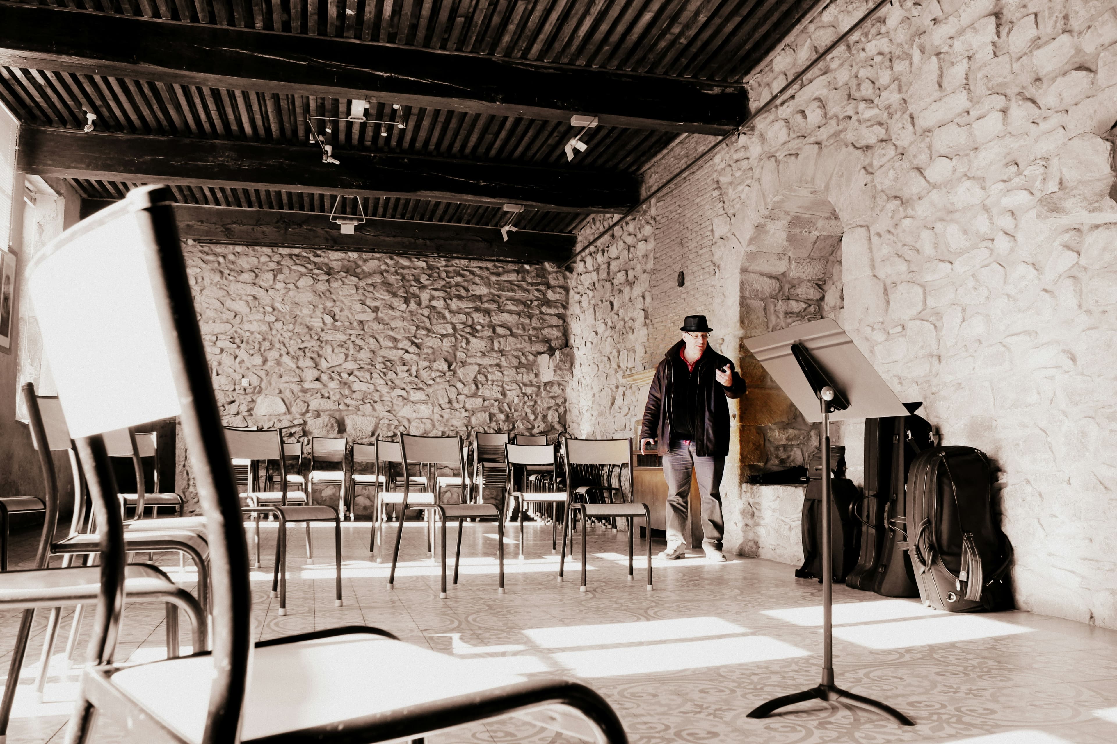 Theater spotlight achtergrond